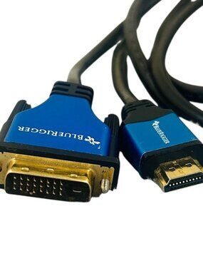 BlueRigger HDMI To Male DVI Video Cable Black Blue and Mini Dp to Female DVI